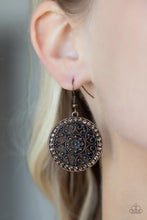 Load image into Gallery viewer, Paparazzi 🔆 Bollywood Ballroom - Copper Earrings