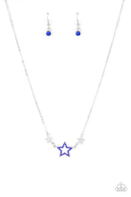Load image into Gallery viewer, oak-sisters-jewelry-united-we-sparkle-blue-necklace-paparazzi-accessories-by-lisa