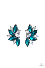 Load image into Gallery viewer, oak-sisters-jewelry-instant-iridescence-blue-post earrings-paparazzi-accessories-by-lisa