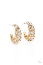 Load image into Gallery viewer, oak-sisters-jewelry-glamorously-glimmering-gold-earrings-paparazzi-accessories-by-lisa