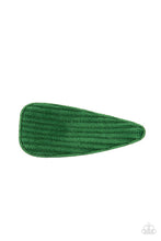 Load image into Gallery viewer, Paparazzi ๐ Colorfully Corduroy - Green Hair Clip