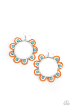 Load image into Gallery viewer, oak-sisters-jewelry-groovy-gardens-blue-earrings-paparazzi-accessories-by-lisa