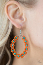Load image into Gallery viewer, Paparazzi 🔆 Festively Flower Child - Orange Earrings