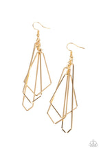 Load image into Gallery viewer, oak-sisters-jewelry-shape-shifting-shimmer-gold-earrings-paparazzi-accessories-by-lisa