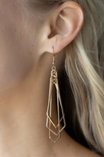 Load image into Gallery viewer, Paparazzi π Shape Shifting Shimmer - Gold Earrings