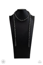 Load image into Gallery viewer, Paparazzi π SCARFed for Attention - Gunmetal Necklace