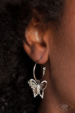 Load image into Gallery viewer, Paparazzi 🔆 Butterfly Freestyle - Silver Earrings