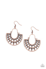 Load image into Gallery viewer, oak-sisters-jewelry-solar-surge-copper-earrings-paparazzi-accessories-by-lisa