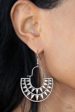 Load image into Gallery viewer, Paparazzi 🔆 Solar Surge - Silver Earrings