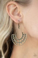 Load image into Gallery viewer, Paparazzi 🔆 Solar Surge - Brass Earrings