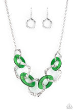 Load image into Gallery viewer, oak-sisters-jewelry-urban-circus-green-necklace-paparazzi-accessories-by-lisa