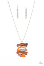 Load image into Gallery viewer, oak-sisters-jewelry-a-woodwork-in-progress-orange-necklace-paparazzi-accessories-by-lisa