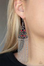 Load image into Gallery viewer, Paparazzi 🔆 Cleopatras Allure - Red Earrings