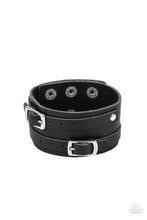 Load image into Gallery viewer, oak-sisters-jewelry-bronco-bustin-buckles-black-mens bracelet-paparazzi-accessories-by-lisa