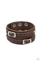 Load image into Gallery viewer, oak-sisters-jewelry-bronco-bustin-buckles-brown-mens bracelet-paparazzi-accessories-by-lisa