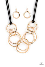 Load image into Gallery viewer, oak-sisters-jewelry-spiraling-out-of-couture-gold-necklace-paparazzi-accessories-by-lisa