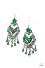 Load image into Gallery viewer, oak-sisters-jewelry-dearly-debonair-green-earrings-paparazzi-accessories-by-lisa