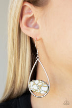 Load image into Gallery viewer, Paparazzi 🔆 Tropical Terrazzo - White Earrings