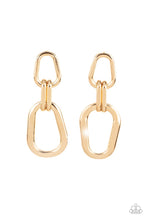 Load image into Gallery viewer, oak-sisters-jewelry-harmonic-hardware-gold-post earrings-paparazzi-accessories-by-lisa