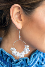 Load image into Gallery viewer, Paparazzi 🔆 Floating Gardens - White Earrings