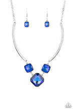 Load image into Gallery viewer, oak-sisters-jewelry-divine-iridescence-blue-necklace-paparazzi-accessories-by-lisa