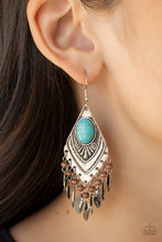 Load image into Gallery viewer, Paparazzi π Earthy Etiquette - Blue Earrings
