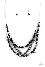 Load image into Gallery viewer, oak-sisters-jewelry-placid-pebbles-black-necklace-paparazzi-accessories-by-lisa