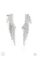 Load image into Gallery viewer, oak-sisters-jewelry-thunderstruck-sparkle-white-post earrings-paparazzi-accessories-by-lisa