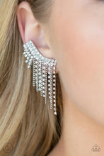 Load image into Gallery viewer, Paparazzi 🔆 Thunderstruck Sparkle - White Post Earrings