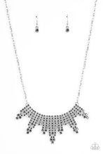 Load image into Gallery viewer, oak-sisters-jewelry-skyscraping-sparkle-silver-necklace-paparazzi-accessories-by-lisa