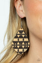 Load image into Gallery viewer, Paparazzi 🔆 Zimbabwe Zoo - Brown Earrings