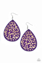 Load image into Gallery viewer, oak-sisters-jewelry-suburban-jungle-purple-earrings-paparazzi-accessories-by-lisa