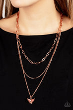 Load image into Gallery viewer, Paparazzi 🔆 Bountiful Butterflies - Copper Necklace