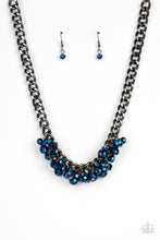 Load image into Gallery viewer, oak-sisters-jewelry-galactic-knockout-blue-necklace-paparazzi-accessories-by-lisa