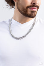 Load image into Gallery viewer, Paparazzi 🔆 In The END ZONE - Silver Mens Necklace