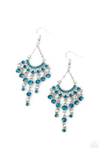 Load image into Gallery viewer, oak-sisters-jewelry-commanding-candescence-blue-earrings-paparazzi-accessories-by-lisa