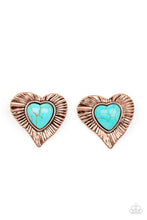 Load image into Gallery viewer, oak-sisters-jewelry-rustic-romance-copper-post earrings-paparazzi-accessories-by-lisa