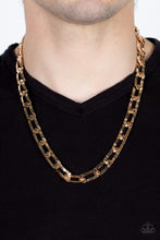 Load image into Gallery viewer, Paparazzi 🔆 Full-Court Press - Gold Mens Necklace