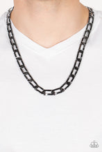 Load image into Gallery viewer, Paparazzi 🔆 Full-Court Press - Black Mens Necklace
