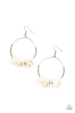 Load image into Gallery viewer, oak-sisters-jewelry-caribbean-cocktail-white-earrings-paparazzi-accessories-by-lisa