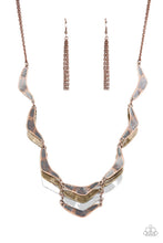 Load image into Gallery viewer, oak-sisters-jewelry-mixed-metal-mecca-copper-necklace-paparazzi-accessories-by-lisa