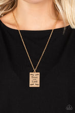 Load image into Gallery viewer, Paparazzi 🔆 All About Trust - Gold Necklace