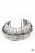 Load image into Gallery viewer, oak-sisters-jewelry-wild-about-wire-silver-bracelet-paparazzi-accessories-by-lisa