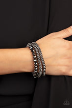 Load image into Gallery viewer, Paparazzi 🔆 Gutsy and Glitzy - Silver Bracelet