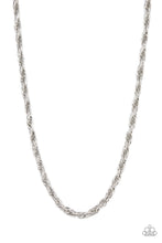 Load image into Gallery viewer, oak-sisters-jewelry-pit-stop-silver-mens necklace-paparazzi-accessories-by-lisa