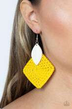 Load image into Gallery viewer, Paparazzi 🔆 Sabbatical WEAVE - Yellow Earrings