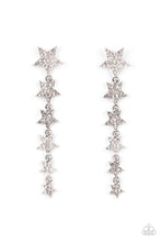 Load image into Gallery viewer, oak-sisters-jewelry-americana-attitude-white-post earrings-paparazzi-accessories-by-lisa