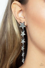 Load image into Gallery viewer, Paparazzi 🔆 Americana Attitude - Black Post Earrings