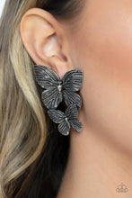 Load image into Gallery viewer, Paparazzi 🔆 Blushing Butterflies - Silver Post Earrings