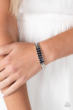 Load image into Gallery viewer, Paparazzi π Doubled Down Dazzle - Blue Bracelet